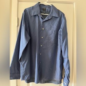 Blue button down shirt